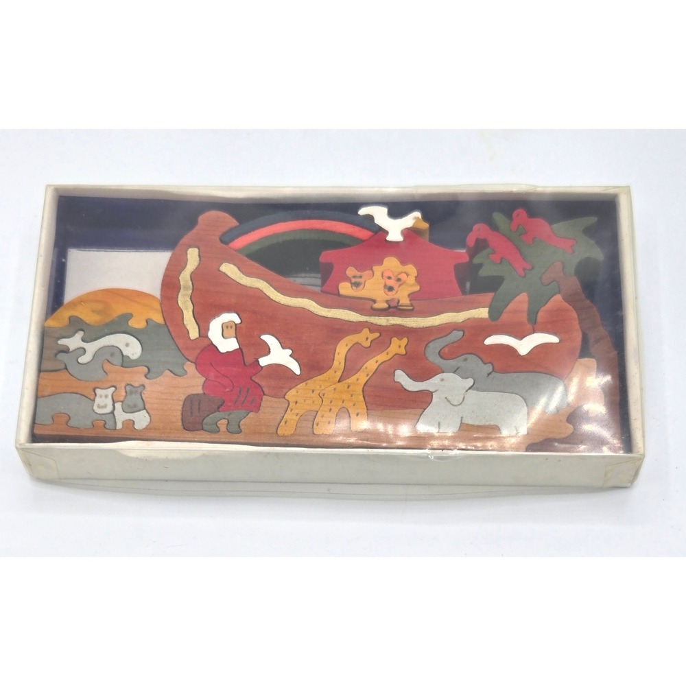Vintage Wooden Noah's Ark‎ Puzzle